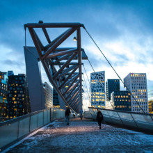Bridge in the winter (Oslo)