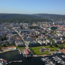 City of Kristiansand seen from above